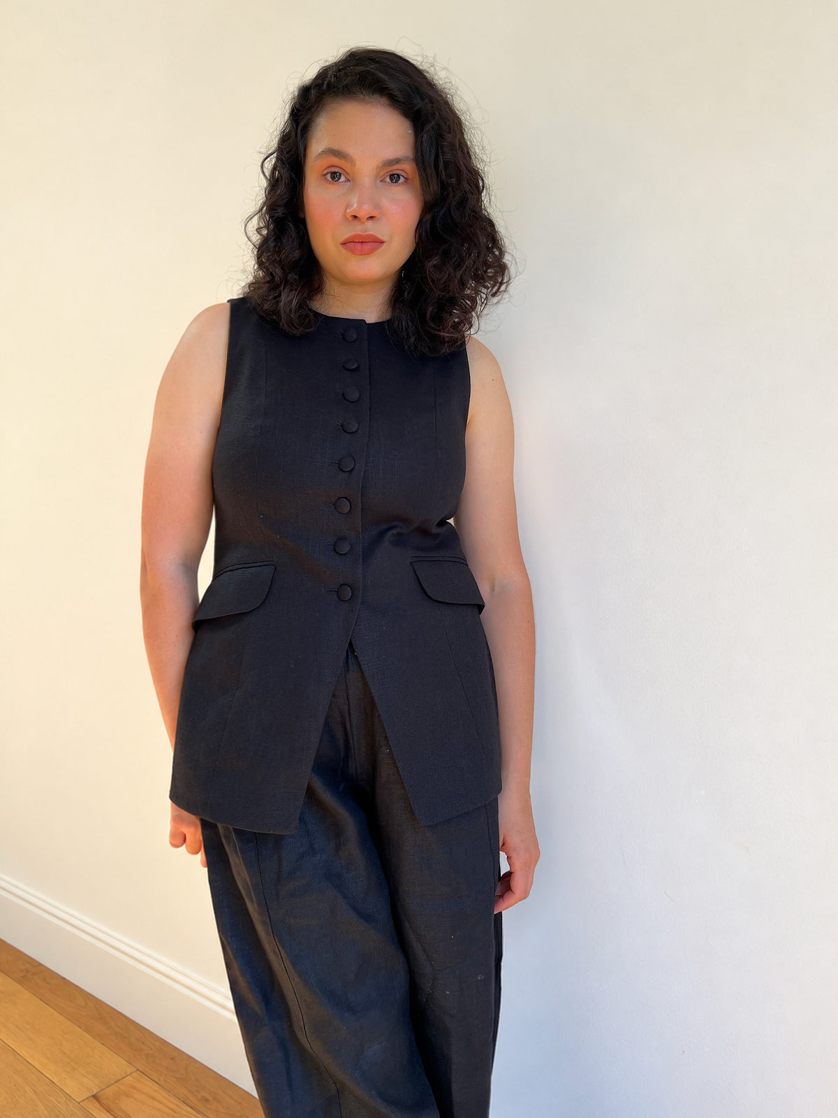 MEL TAILORED VEST – PDF SEWING PATTERN - Bella loves patterns