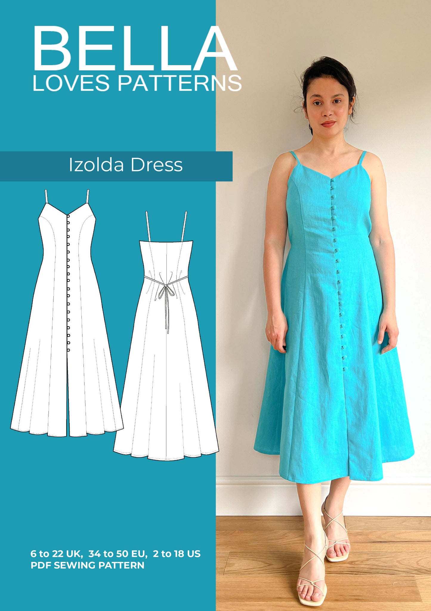 IZOLDA DRESS  – PDF SEWING PATTERN - Bella loves patterns