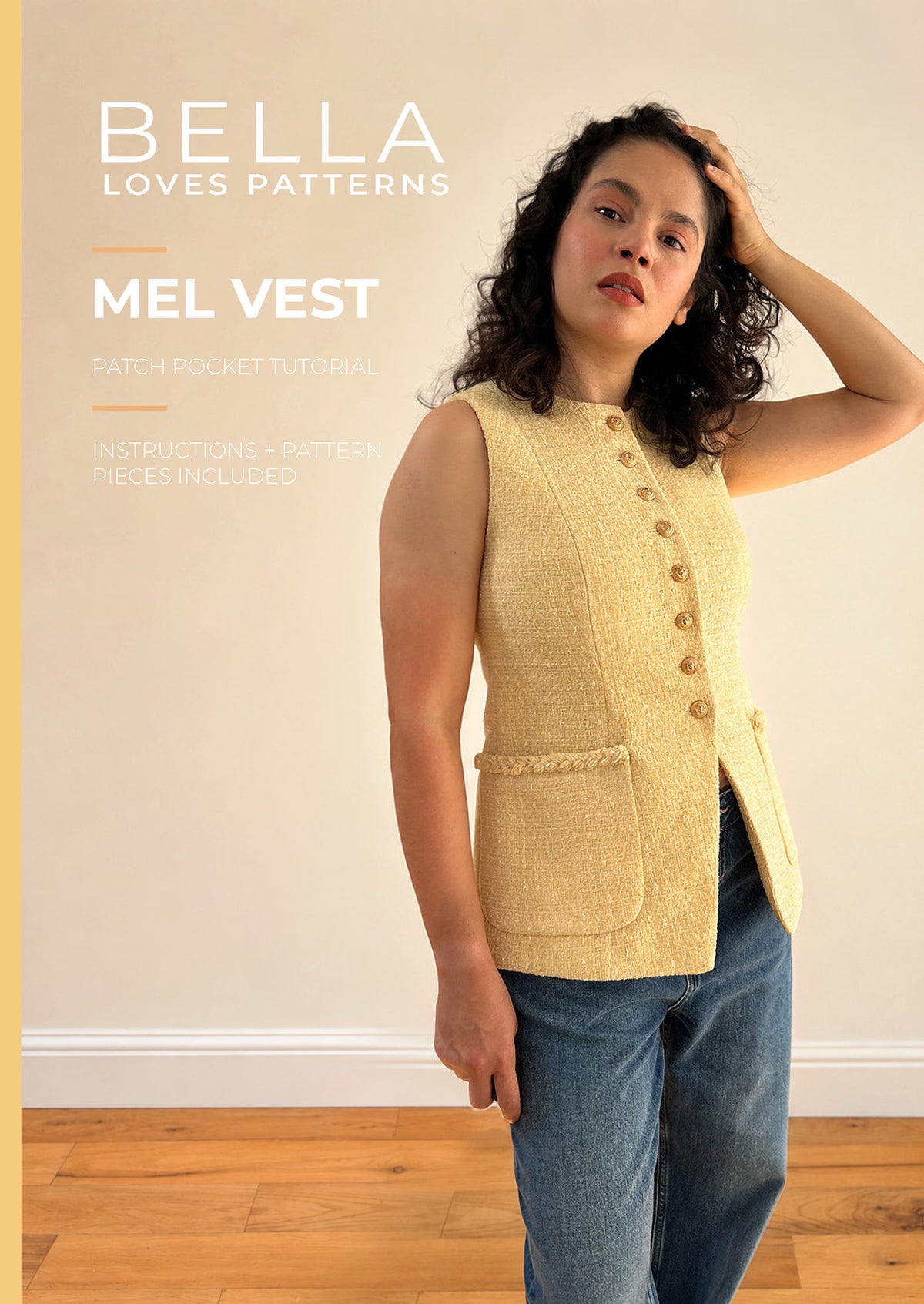 MEL TAILORED VEST – PDF SEWING PATTERN - Bella loves patterns