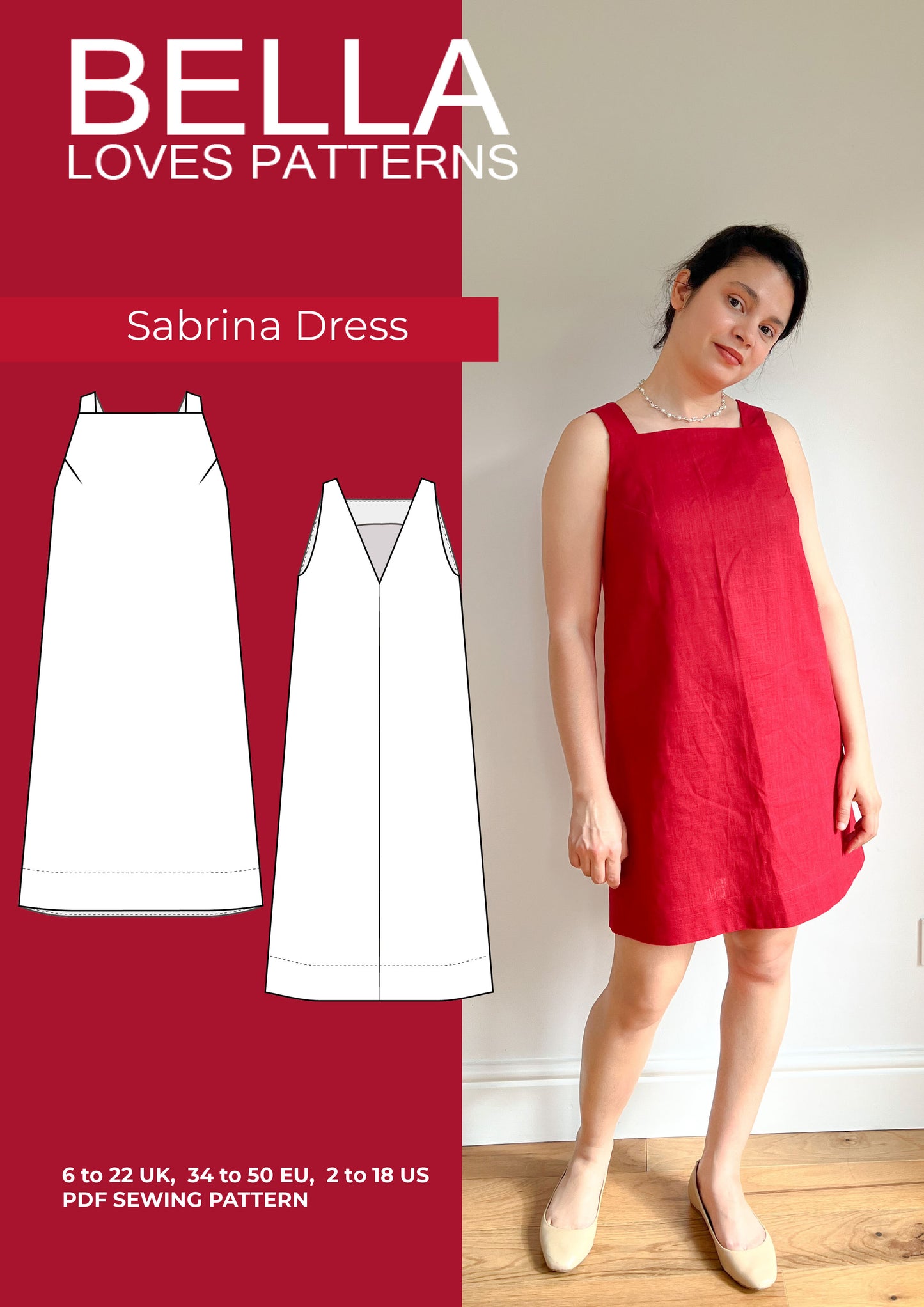 SABRINA DRESS  – PDF SEWING PATTERN - Bella loves patterns