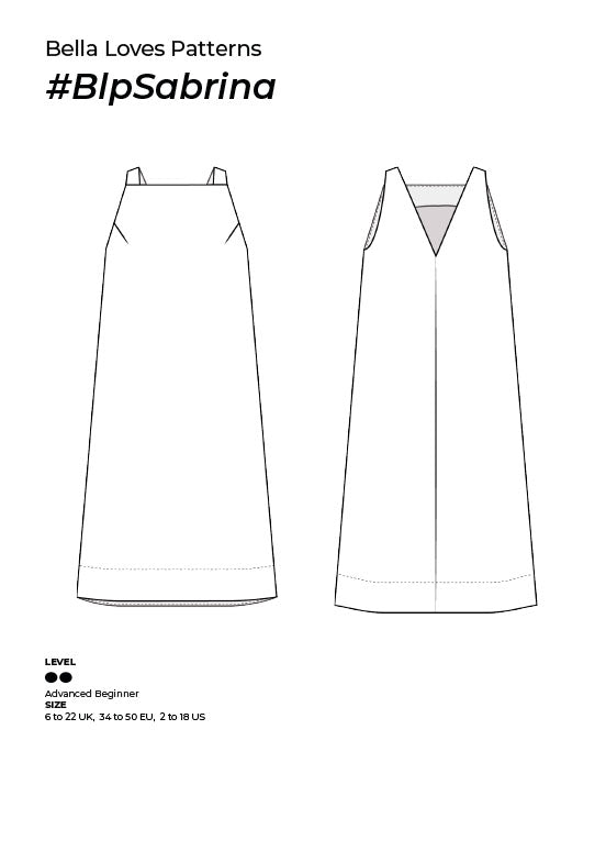 SABRINA DRESS  – PDF SEWING PATTERN - Bella loves patterns